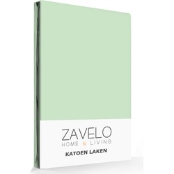 Zavelo Laken Basics Pastel Groen (Katoen)-1-persoons (150x250 cm)