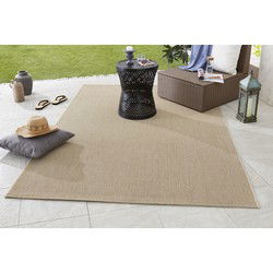 Laagpolig vloerkleed - Binnen en buitenkleed - Match - Beige - 160x230 cm