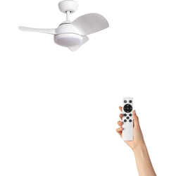 Plafondventilator Olivia met verlichting - Ø76cm - 6 snelheden - Afstandsbediening - Wit