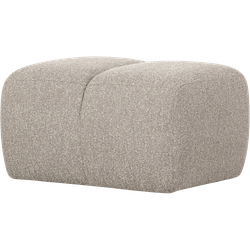 WOOOD Mojo Poef - Bouclé - Beige Melange - 80x60x45