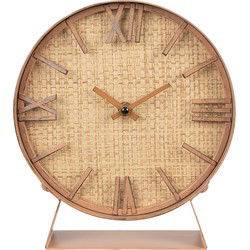 Clayre & Eef Tafelklok Bruin MDF