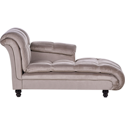 LORMONT - Chaise longue - Taupe - Linkerzijde - Polyester