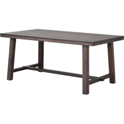 Brooklyn verlengbare houten eettafel donker eiken - 170 x 95 cm