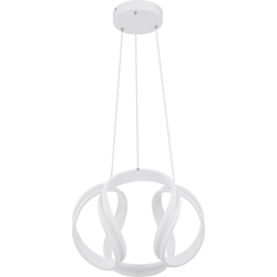 Moderne hanglamp Pruna - L:50cm - LED - Metaal - Wit