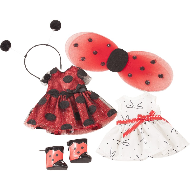 Götz Götz Boutique, set ""Ladybug"", staanpoppen 27 cm (Inhoud: 6-delig) - 