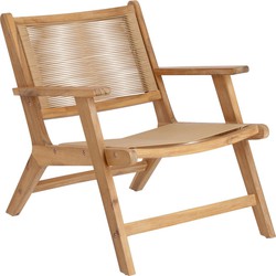 Kave Home - Geralda fauteuil in acaciahout met natuurlijke afwerking FSC 100%