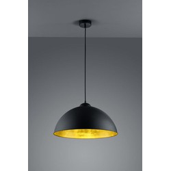 Hanglamp zwart goud E27 500mm diameter