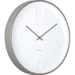 Karlsson - Wandklok Ayuno - Donkergrijs- Ø40cm