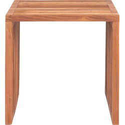 House Nordic Bijzettafel Pego Teakhout Naturel 40x40x40cm