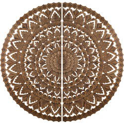 PTMD Wandpaneel Willian - 180x1x180 cm - MDF - Bruin