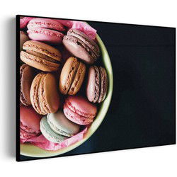 Muurwerken Akoestisch Schilderij - Macarons 02 - Geluidsdempend Wandpaneel - Wanddecoratie - Geluidsisolatie - PRO (AW 0.90) L (100x72)