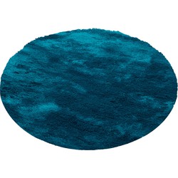 Curacao Rond Petrol vloerkleed - - 120 X 120 CM