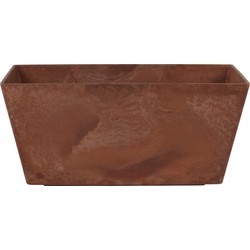 Steege Plantenbak - gerecycled kunststof - terra bruin - 37 x 17 cm - Plantenbakken