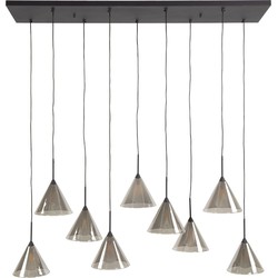AnLi Style Hanglamp 5+4 tapse kap glas (G9)