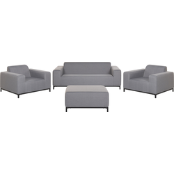 Beliani ROVIGO - Loungeset-Grijs-Polyester