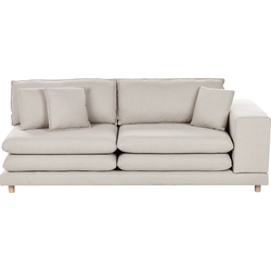 Beliani HEDEN - Tweezitsbank-Beige-Polyester