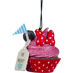 Ornament plastic cupake minnie l5cm