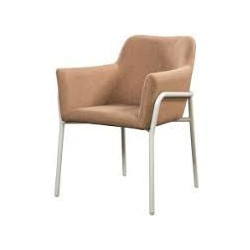 Take dining chair aluminium salix/wheat