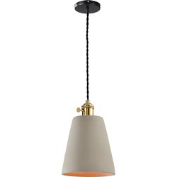 QUVIO Hanglamp beton langwerpig grijs - QUV5094L-GREY