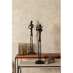 PTMD Deco Object Kali - 12x16x70 cm - Aluminium - Zwart