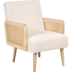 HOJBY - Fauteuil - Off-white - Polyester
