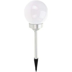 Pro Garden Solar tuinlamp/prikspot bol - op zonne-energie - dia 15 cm - Tuinverlichting - Prikspotjes