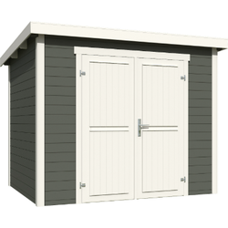 Blokhut Mila 250x200 Green Grey-Wit
