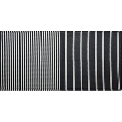 HALDIA - Outdoor kleed - Zwart - 90 x 180 cm - Polypropyleen