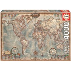 Educa Educa De wereld, uitvoerende kaart (4000)