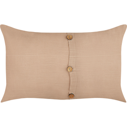 BANORI - Set van 2 sierkussens - Beige - 30 x 50 cm - Linnen
