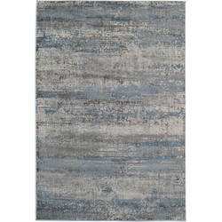 Vercai Rugs Invista Collectie - Hoogpolig Vloerkleed - Zacht Tapijt voor Woonkamer - Polyester - Grijs Blauw - 80x150 cm