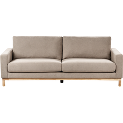 SIGGARD - Driezitsbank - Taupe - Polyester