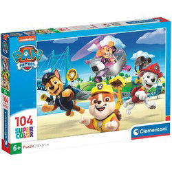 Clementoni Supercolor Puzzel Paw Patrol 104 Stukjes