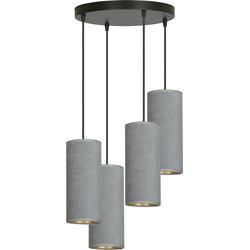 retro hanglamp Rizzo Zwart 4-lichts  - Øcm