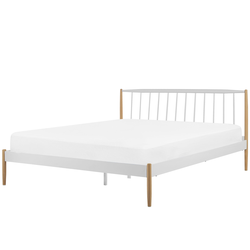 MAURS  - Tweepersoonsbed - Wit - 180 x 200 cm - Metaal