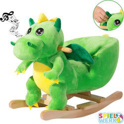 Schommeldier Dino met veiligheidsgordel en geluiden , hobbeldier