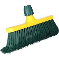 Kunstgras bezem - bezemkop - klauw bezem - groen - 30 cm - kunststof - Bezem