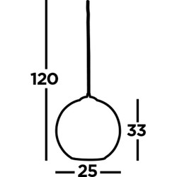 Hanglamp Balls Metaal Ø25cm Chroom