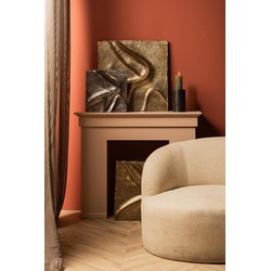 PTMD Wandpaneel Gihan - 42x5x42 cm - Aluminium - Zilver