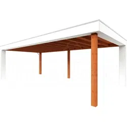 Trendhout douglas overkapping Verona links, 755 x 400 cm