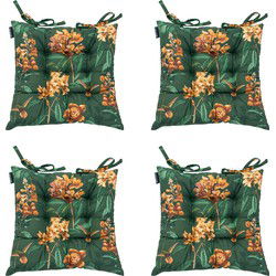 Madison -  Zitkussen Toscane Lua green - Ca. 46x46 cm - Set van 4