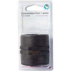 Recht verbindingsstuk met schroefdraad connection part met screw 1.1/4 inch