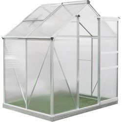Westmann Aluminium kas Flora 64 - Zilver - 132x190x201cm