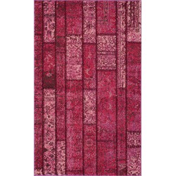 Safavieh Boho Chic Indoor Woven Area Rug, Monaco Collection, MNC216, in Pink & Multi, 91 X 152 cm