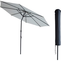 Kopu® Valencia Parasol Rond 300 cm met Beschermhoes - Creme