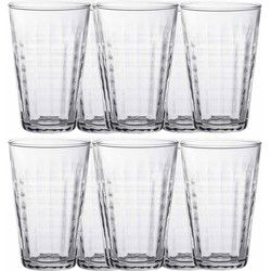 Duralex Longdrinkglazen Prisme - 12x stuks - glas - 330 ml - Drinkglazen