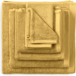 Heckett & Lane 2 stuks Premium Baddoek 60 x 110 cm Ochre Yellow