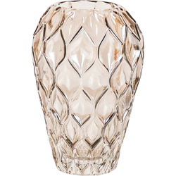 Housevitamin Pattern Vase - Smokey - Glass - M - 12x22cm