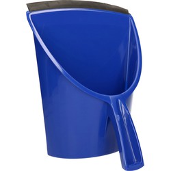 Brumag Vuilblik - groot - kunststof - 32 x 28 cm - blauw - voor binnen en buiten - Stoffer en blik