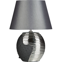 Beliani ESLA - Tafellamp-Zwart-Porselein